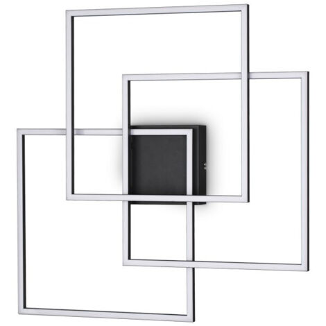 LED dekorative integrierte LED-Wandleuchte schwarz, 3000K