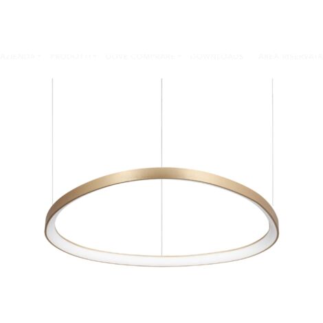 LED dekorative integrierte Pendelleuchte Messing, 3000K