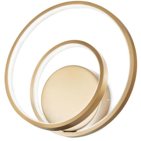 LED Dekorative Swirl Integrierte LED-Wandleuchte Gold, 3000K