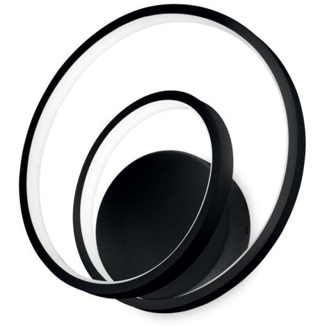 LED Dekorative Swirl Integrierte LED-Wandleuchte Schwarz, 3000K
