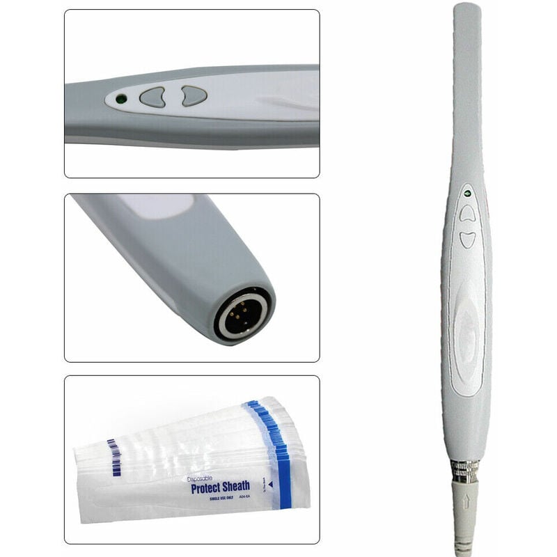 Image of Senderpick - led Dental Intraoral Kamera Intraoralkamera usb 1/4' 1.3 Mega mit 50x Einweghüllen