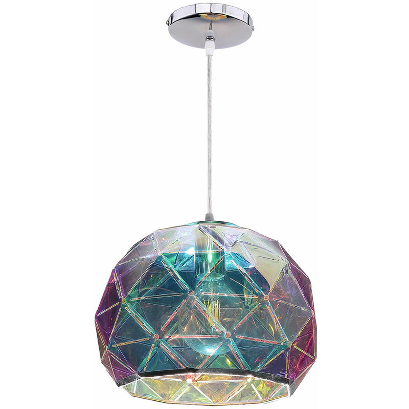 Etc-shop - Design Decken Pendel Lampe Hänge Leuchte multicolor chrom Strahler im Set inkl LED Leuchtmittel