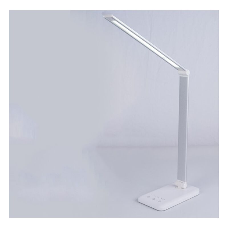 LED Desk Lamp Light Ladder LED Desk Lamp (Wireless Loading and Touch Control, Five Speed ​​and Silver Grading) -