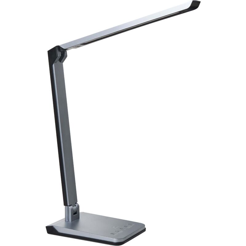 Image of LED Desk Lamp Dark Grey Synthetic&hellip;