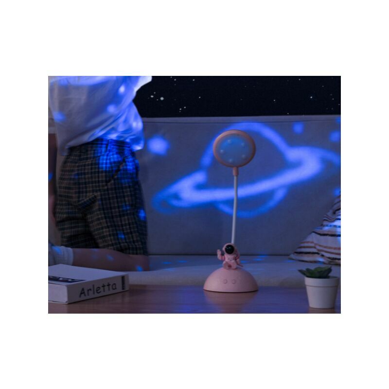 LED Desk Lamp, USB Desk Lamp for Kids, with Pen Holder and Mobile Phone Holder Foldable Table Lamp, Night Light Eye Protection Pink