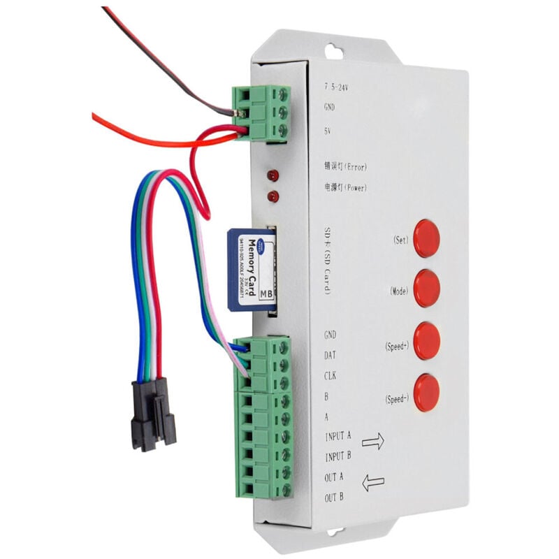 Optonica - led Digital Strip Controller - Gris - 8 kWh/1000h - DC5-24V - Aluminium - 160x95x30mm