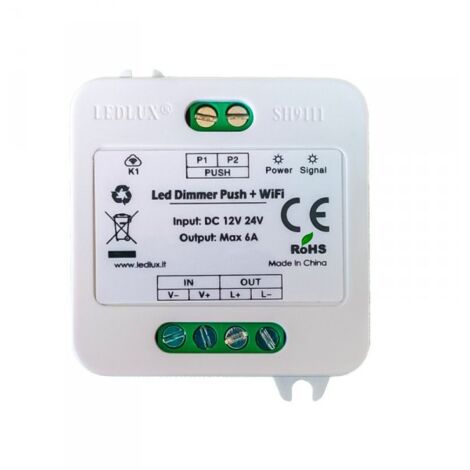 Led Dimmer Con Pulsante Memoria 12V 24V 6A WiFi Smart Per Striscia Led Compatibile Con Alexa Google Home