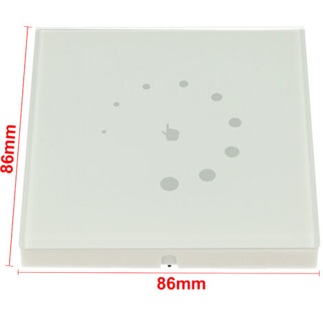 Led Dimmer PWM Touch 12V 24V 8A Da Incasso A Muro 86X86mm