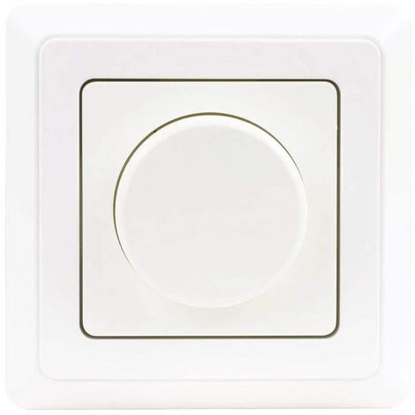 LED Dimmer Uni Komplettgerät Unterputz, Helligkeitsregler innen weiß 5-100Watt