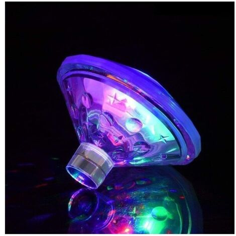 LED Disco Aqua Glow Lampe Flottante Sous-Marine Multi Couleur Clignotant Baignoire Piscine Spa Fête Veilleuse avec 7 Modes de Motif