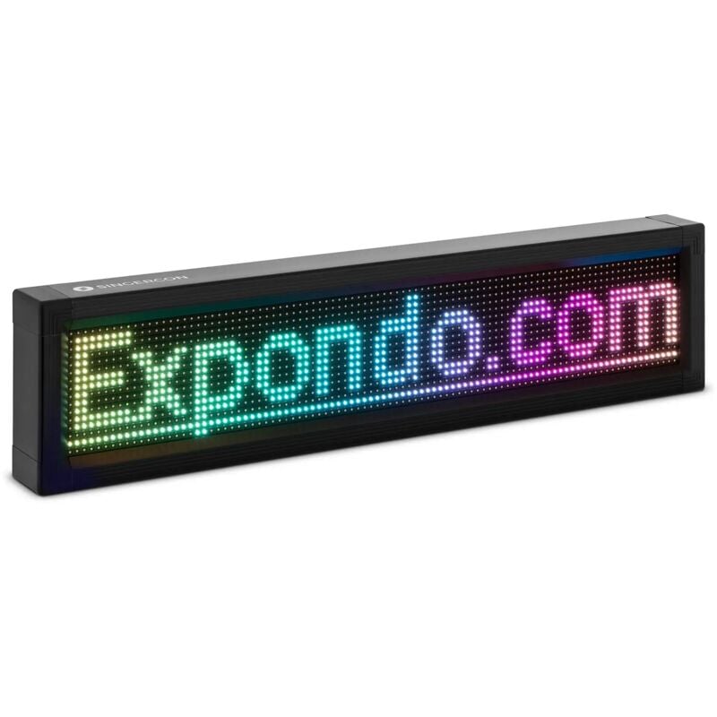 Singercon - led Display Board Programmable led Sign Scrolling led Sign 1,536 Coloured LEDs