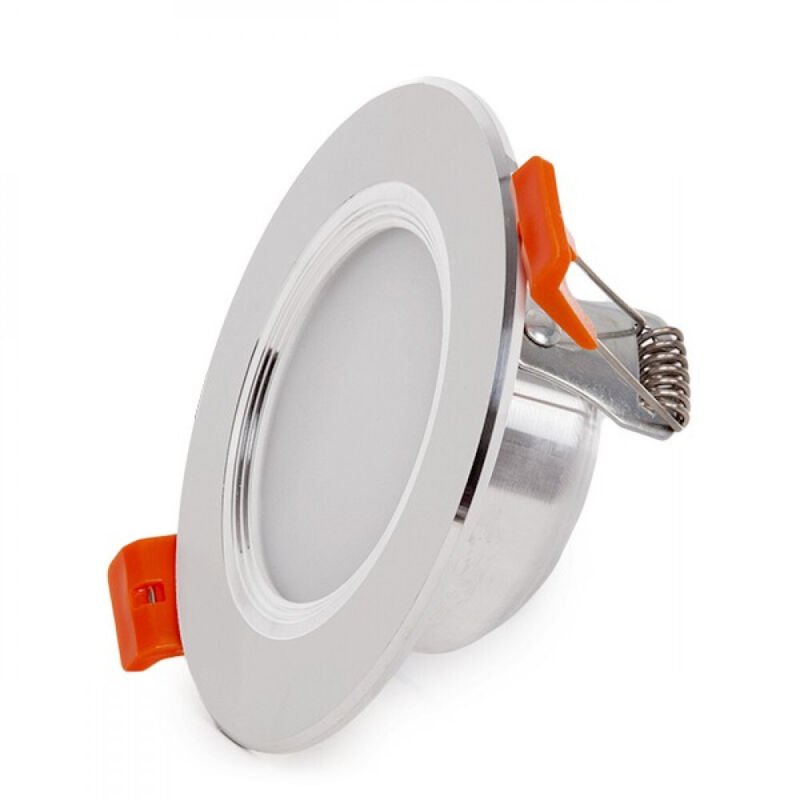 Greenice - Spot Downlight led 5W 400Lm 6000ºK Anneau Argenté 40 000H [PCE-DL5W-P-CW]