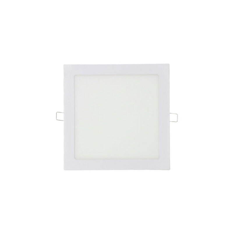 Spot led carré EDM 22cm - 20W - 1500lm - 6400K - Cadre blanc - 31582 - Blanc