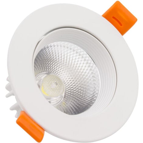 LEDKIA LED Downlight Einbaustrahler 9W Rund COB CRI90 Ausschnitt Ø 90 mm No Flicker 2700K Warmweiß