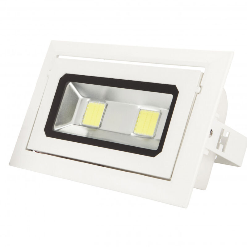 Spot Downlight led 40W 3 600Lm 6000ºK Rectangulaire Inclinable 40 000H [WR-RECTBAS-40W-CW]
