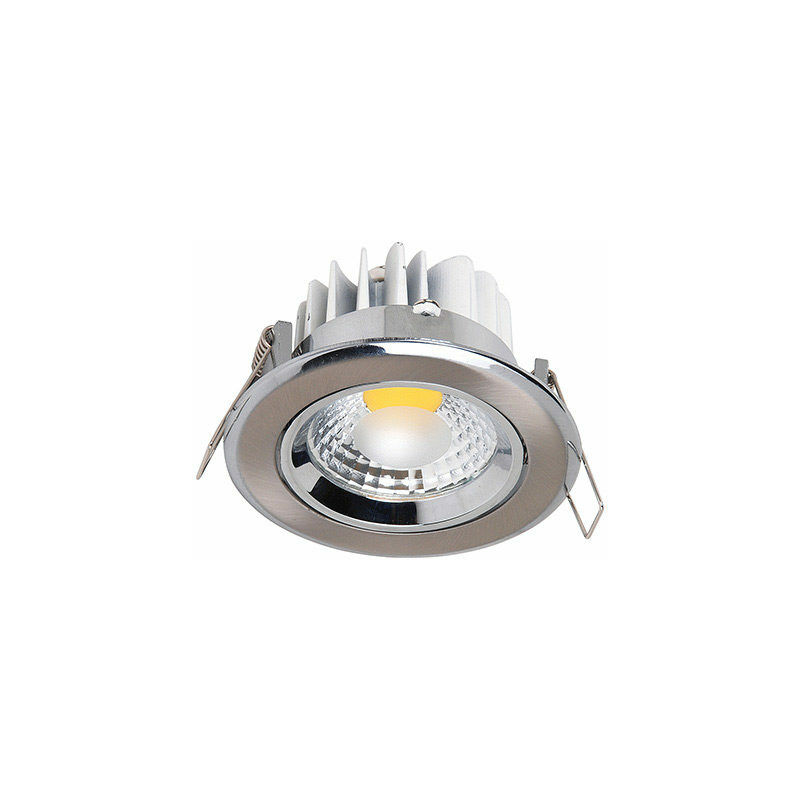 Image of LED Downlight Mat Round Round Chrome 5W (Eq. 50W) Diam 90mm - Mat chrome