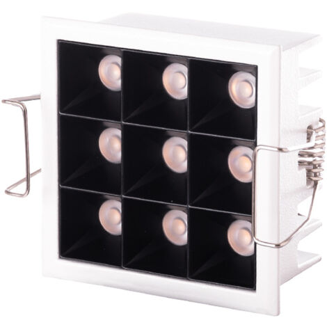 LED-Downlight-Strahler 10W 648Lm 2700ºK Rechteckig PRO SMD3030 40.000H [JW-10W-M-WW]