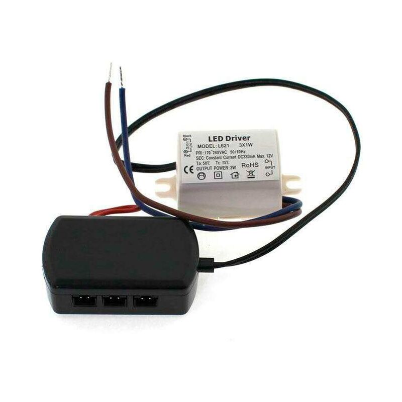 

LED Driver DC12V/3x1W/330mA + distribuidor 3x