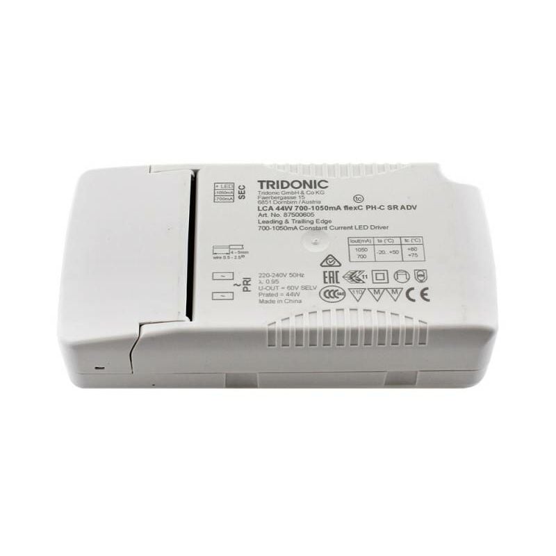 Ledbox - Tridonic led Driver DC28-42V/18-44W/700-1050mA dimmable triac