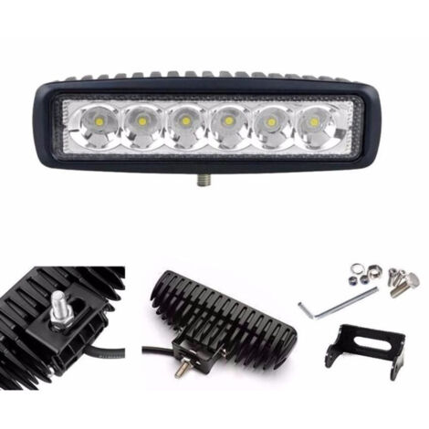 Универсален Лед LED Халоген Фар DRL дневни светлини 12V - 24V за автомобил офроуд бус ван камион
