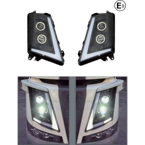 Комплект LED Фарове с къси, дълги и дневни DRL светлини за VOLVO FH4 / FM4 2012+