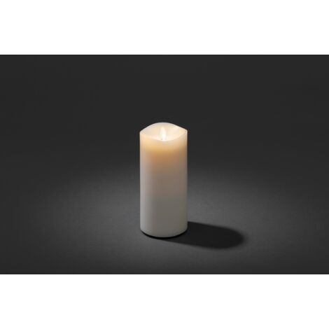 LED Duftkerze mit 6h Timer, flackernd, Ø 9cm, Höhe 18cm, Batteriebetrieb