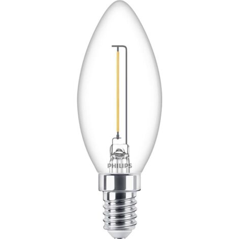 Ampoule Tube Clair MAZDA E14 15W - 18x51mm, Incandescente, Style Vintage, Neuve
