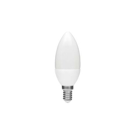 LED E14 FLAMME - 7,5W BLANC BRILLANT - Transparente