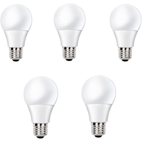 LED E27 led ampoule lumière en aluminium recouvert de plastique pied puissance 12W ,Non-Dimmable(5pcs)