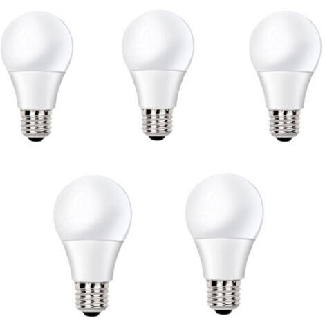 LED E27 led ampoule lumière en aluminium recouvert de plastique pied puissance 12W ,Non-Dimmable(5pcs)