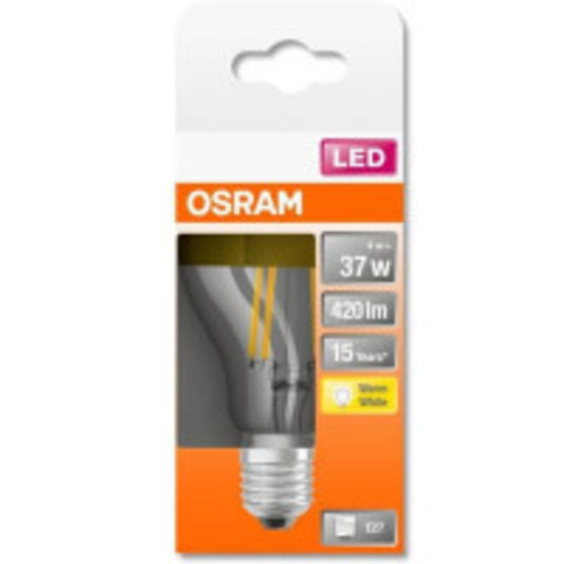 Classic led E27 Poire Filament Miroir Dorée 4W 400lm - 827 - Osram