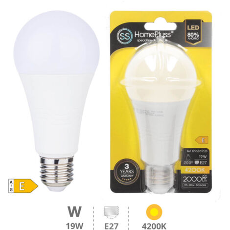 LED E27 STANDARD - 19W BLANC BRILLANT