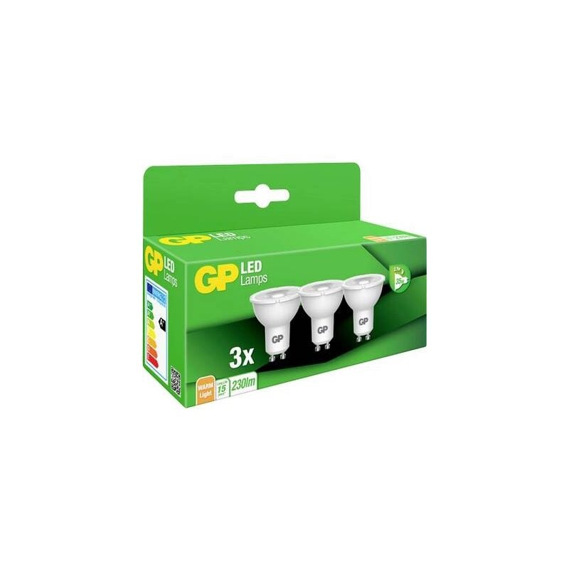 1X3 gp réflecteur led lighting GU10 3,7W (35W rempl.) gp 087427 740GPGU10087427B3