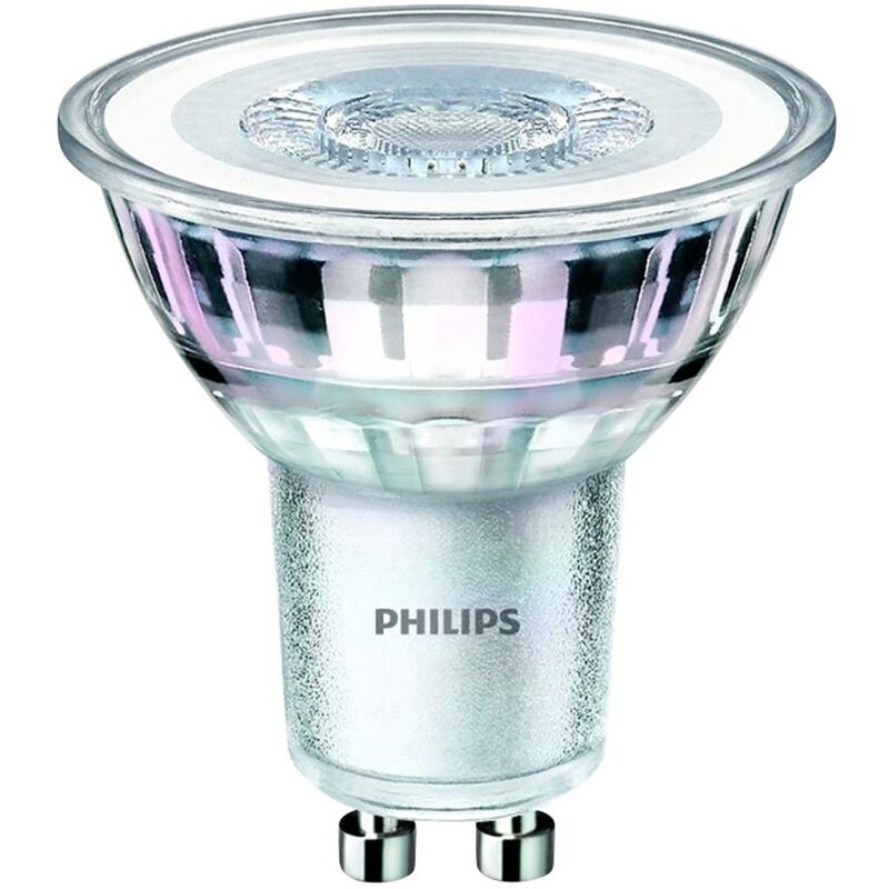 Led cee: f (a - g) Philips Lighting 77611400 77611400 GU10 Puissance: 4.6 w blanc chaud 5 kWh/1000h
