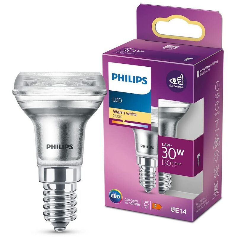 Philips - ampoule led Réflecteur R39 E14 30W Blanc Chaud, Verre
