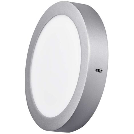 LED Einbauleuchte rund IP20 in silber neutralweiß 18 W  224 × 40 mm