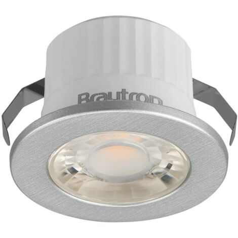 LED Einbauspot Minispot 3 Watt silber IP54 warmweiß (3000 K)