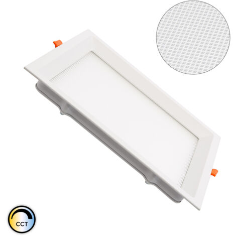 LED Einbaustrahler flach 16W CCT Wählbar Eckig Mikroprismatisch LIFUD Ausschnitt 150x150 mm No Flicker (2700K - 4000K - 6000K) Wählbar (Warm-Neutral-Kalt)