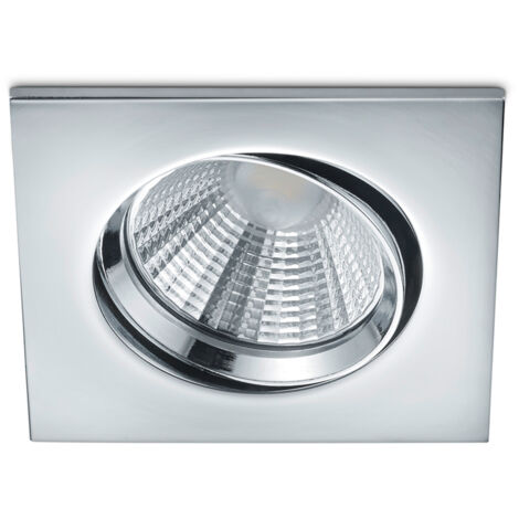 LED Einbaustrahler PAMIR eckig schwenkbar dimmbar Chrom 5,5W