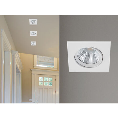 LED Einbaustrahler PAMIR eckig schwenkbar dimmbar Weiß 5,5W - Deckenbeleuchtung