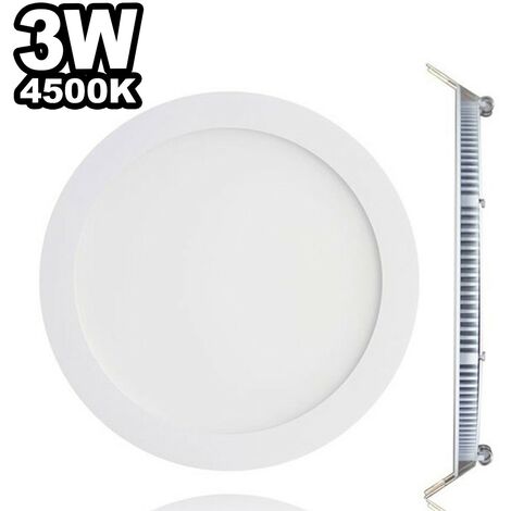 LED-Einbaustrahler Rund Etraflach 3W - Neutralweiß 4500K