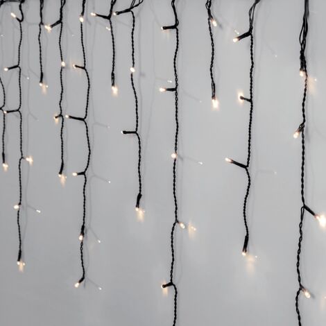 LED Eiszapfen-Lichterkette Crispy Ice White, 960 LEDs, 24m, IP44