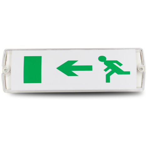 LED Emergency Lighting, Protection Class: IP20, Exit/Emergency Sign, Illuminated