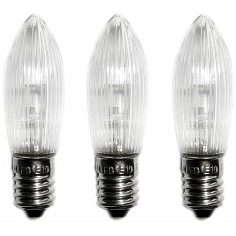 NEU kaltweiß LED Schraubbirne für Fassung E10 3,5-4,5Volt 