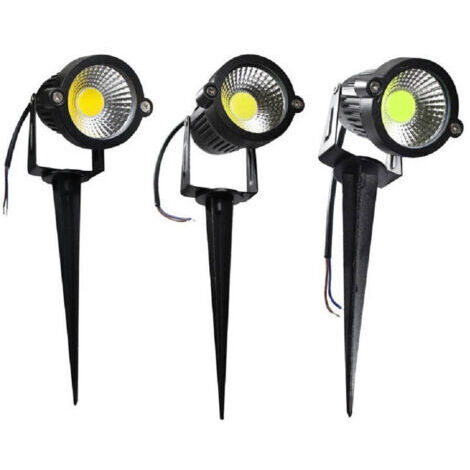 Led Faretto Cob 5 W Giardino External Faretto Es06 Luce 4000k 6500k 3000k Verde