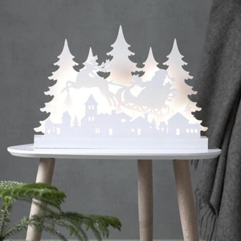 LED-Fensterleuchter "Grandy", Rentiere, Santa,Wald