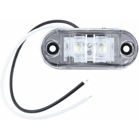 LED feu de position latérale, auto voiture camion remorque remorque feu de position côté feu de signalisation lampe 12V 24V,Irisfr(blanc,4pcs)