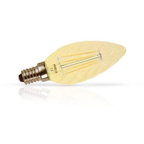 LED FIL COB TORSADE E14 1W 2700K GOLDEN BOITE MIIDEX VISION-EL 71230
