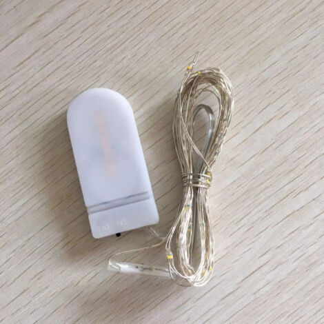 LED Fil de Cuivre Fairy Lumière, pour Décoration Noël Fête Mariage Jardin Terrasse Pelouse Maison, Blanc Chaud