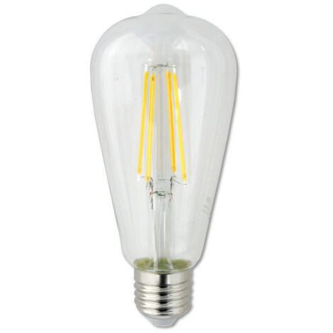 Led Filament Bulb 8 Watts E27 St64 Warm Light 3000k 880 Lumens 220v T64-tc